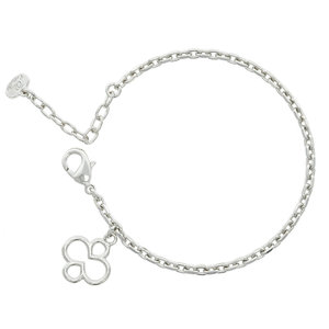 LUCKY - LUCKY &egrave; un bracciale in rodio con un ciondolo a forma di quadrifoglio: una perfetta idea regalo per augurare buona fortuna a qualcuno. - A.Z. Bigiotterie