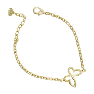 BUTTERFLY - BUTTERFLY è un semplice braccialetto in oro chiaro con una farfalla che dona un tono di dolcezza al gioiello. - A.Z. Bigiotterie