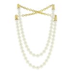 CLEOPATRA - CLEOPATRA è un fantastico doppio filamento di perle, che può essere indossato anche singolarmente grazie alla chiusura a calamita in oro chiaro. - A.Z. Bigiotterie