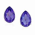 PURPLE RAIN - PURPLE RAIN is an earring full of light and charme that embodies rain's drop made of rodhium and tanzanite stone. - A.Z. Bigiotterie